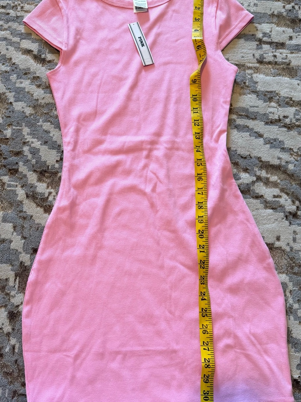 Victoria's Secret Pink Ribbed Bodycon Mini Dress